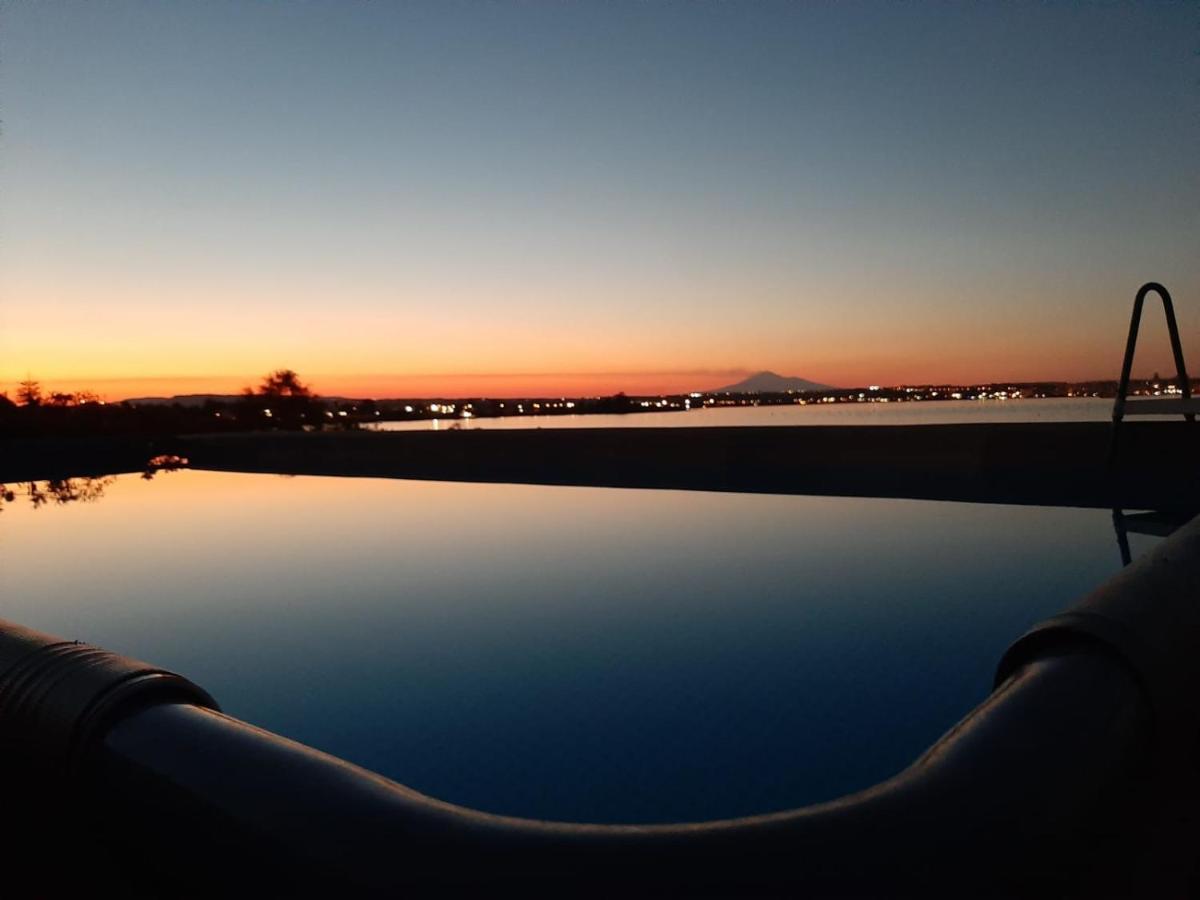 Casa Con Piscina E Vista Mare Dal Giardino Appartement Fanusa Buitenkant foto